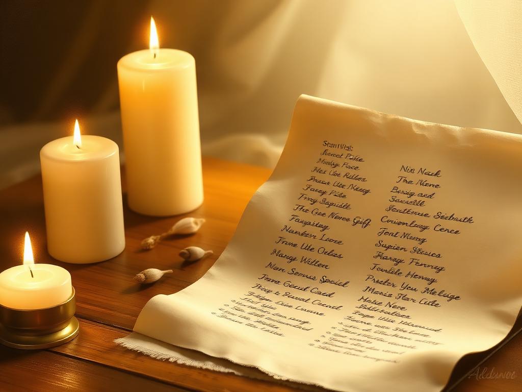 Candles lit on the healing roll at Nottingham Spiritualist Church
