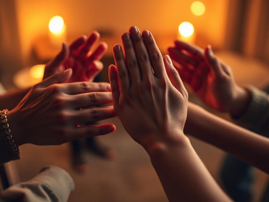 Members sharing spiritual experiences at Nottingham Spiritualist Church